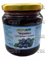 Черника протертая с сахаром 520г*12шт