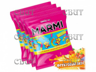 Марми100г жевательный желейный в сахарно-кислой обсыпке в форме Ассорти 100г*25шт АС-СКО-100