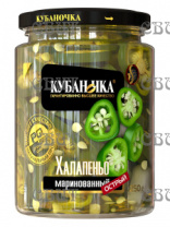 Перец халапеньо зеленый маринованный острый 250г/12шт ст/б