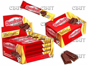 Печенье ChocoBreak 40г с шоколадом и шок.-орех. начинкой 20шт*4бл СПЕЦЦЕНА