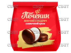 Печенин сэндвич со сливочным кремом в глазури 180г/6шт 352