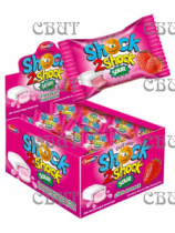 жев.резинка с начинкой SHOCK 2 SHOCK клубника 4г*100шт*20бл GUM 078