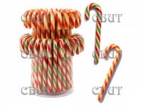 карамель леденцовая атласная Трость большая ассорти 20г*60шт*6бл 4708
