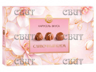 Карусель вкуса 110г/20шт  с начинкой сливочный крем РОЗОВЫЕ 