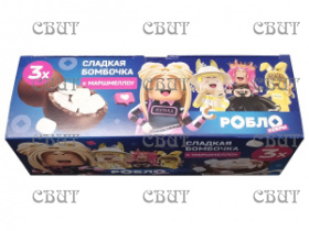 МИКС СЛАДКАЯ БОМБОЧКА с маршмелл 84г*24шт ут86359 / ут82558 м 