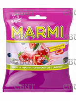 Марми100г жевательный желейный с соком в форме Ягод со вкусом йогурта 100г/25шт ЯЙ