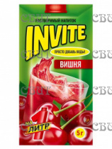 напиток растворимый5г INVITE Вишня 5г*24шт*8бл