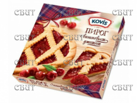 Пирог песочный Kovis с вишневым джемом 430г*6шт