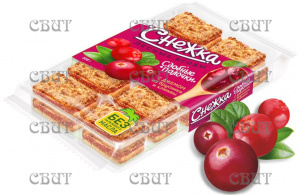 Сдобные палочки  Снежка с джемом из брусники и клюквы 308г*11шт (22%)