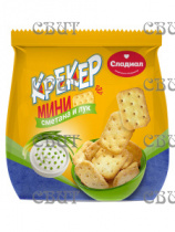 Крекер Сладиал мини со вкусом сметаны и лука 150г/12шт 033