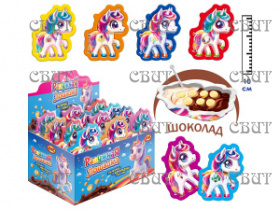 печенье с шок.пастой 10 см Радужная Лошадка 12г*30шт*20бл 4596