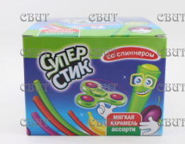 мягкая карамель Супер стик со спиннером 5г*30шт*12бл C-032