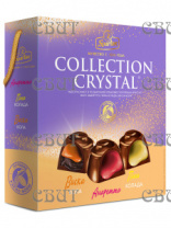 Набор конфет COLLECTION CRYSTAL  вкус амаретто,виски-кола,пина колада СУМОЧКА 257гр/6шт  СПЕЦЦЕНА