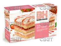 Торт бисквитный Baker Hause Виттория 350г/8шт  