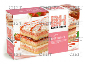 Торт бисквитный Baker Hause Виттория 350г/8шт  