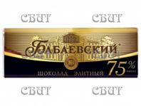 Бабаевский элитный какао75% 75г/76шт (4бл*19шт) СПЕЦЦЕНА