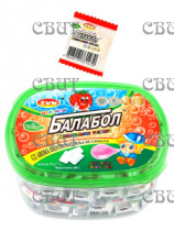 жев.резинка БАЛАБОЛ ЦВЕТНОЙ со вкусом клубники и мяты ZVN TM 2,7г*180шт*12бл