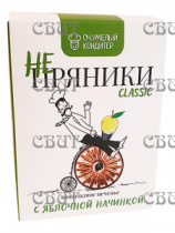Не-пряники classic с яблочной начинкой сдобное шоколадное печенье 200г/16шт СПЕЦЦЕНА