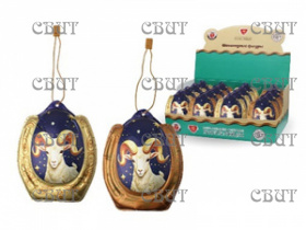 фигура из молочного шоколада на нитке Подкова удачи 40г*16шт  3522