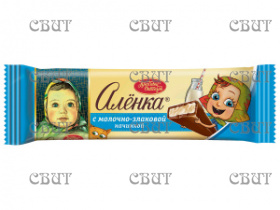 Аленка с молочно-злаковой начинкой 45г/120шт (6бл*20шт) СПЕЦЦЕНА