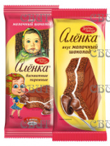 пирожные бисквитные Аленка со вкусом молочного шоколада 175г/12шт  (5шт.инд.упак*35г) СПЕЦЦЕНА 588