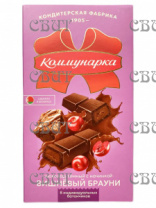 Шоколад Коммунарка 180гр темный с начинкой с пюре из клюквы (17шт) 135836 СПЕЦЦЕНА
