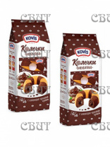Колечки с шоколадно-ореховым кремом Kovis 240г/6шт (10%)  