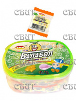жев.резинка БАЛАБОЛ ЦВЕТНОЙ со вкусом дыни и мяты ZVN TM 2,7г*180шт*12бл