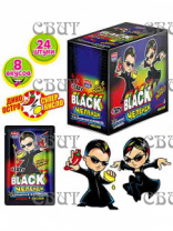 карамель взрывная с тату острая/кислая ассорти BLACK Челендж" 3г*24шт*12бл  E-168-2