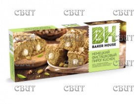 Пирог немецкий фисташковый Kuchen ТМ Baker House 350г*8шт  