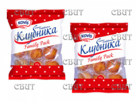 Мини-маффины с начинкой клубника  Kovis 470 г/6 шт 