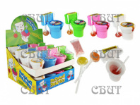 леденецы с кислой пудрой и игрушкой Веселый унитаз 15г*24шт*12бл 3809