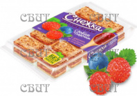Сдобные палочки  Снежка с джемом из земляники и голубики 308г*11шт (22%)
