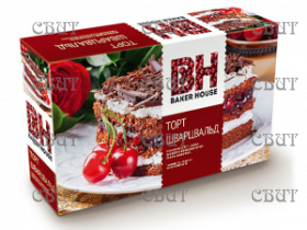 Торт бисквитный Baker Hause Шварцвальд 350г/8шт 