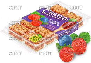Сдобные палочки  Снежка с джемом из земляники и голубики 308г*11шт (22%)