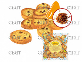 сухарики сдобные Киевлянка 300г/10шт (с изюмом)