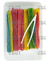 жев.мармелад в кислой обсыпке CrazyGummy CrazyBelt (ремешки) ассорти 10г*150шт*8бл  MAR 116