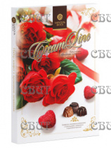Карусель вкуса CreamLine 150г/10шт Красные розы с крем.начинками с шок,вишн,орех вкусами 