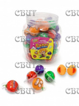 мармелад с кислой начинкой Crazy фрукты ассорти 300г(10г*30шт)*20шт BY-014-1
