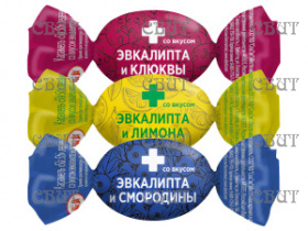 Карамель Sla Sti микс (эвкалипта-клюква, эвкалипт-черн.смор, эвкалипт-лимон) 1кг*5шт 140