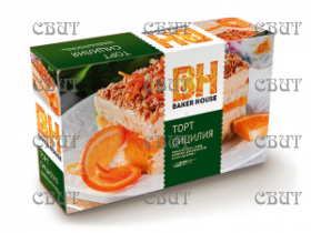 Торт бисквитный Baker Hause Сицилия 350г/8шт