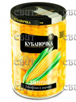 Кукуруза сахарная в зернах Кубаночка Гост 360г/12шт ст/б