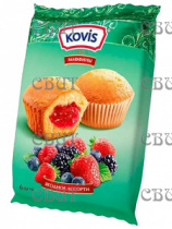 Мини-маффины Kovis ягодное ассорти 200гр/12шт  
